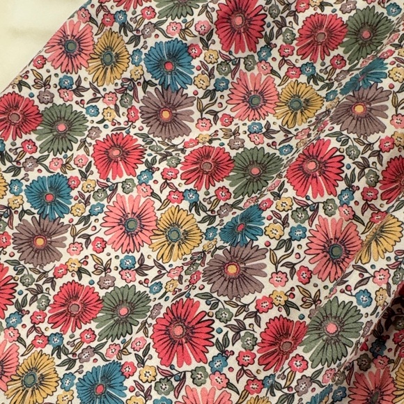 Bella Bliss Smocked Waist Floral Cotton Skirt - Pink Multi - Picture 3 of 4